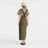 Artichoke – Canvas Midi skirt