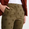 Artichoke – Embroidered gabardine Trousers