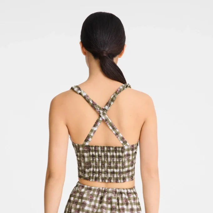 Artichoke – Vichy print veil Top
