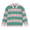 Ballerina/Mint – Striped jersey Polo shirt