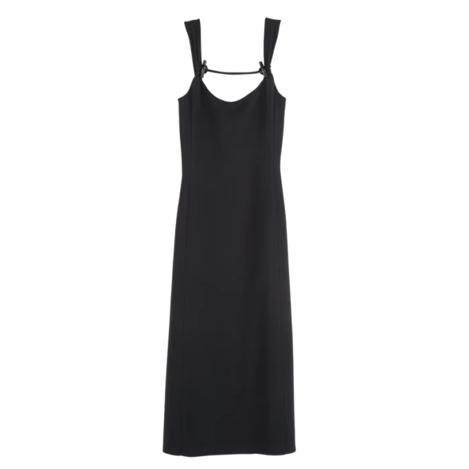 Black – Crepe Long dress