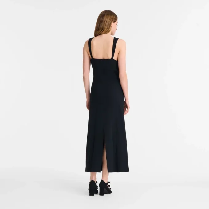 Black – Crepe Long dress