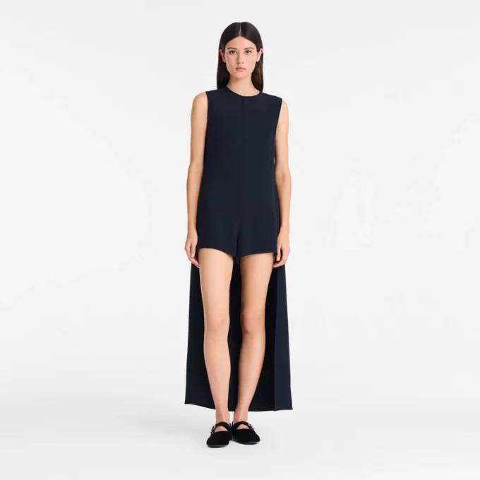 Black – Crepe Playsuit