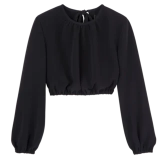 Black – Crepe Top