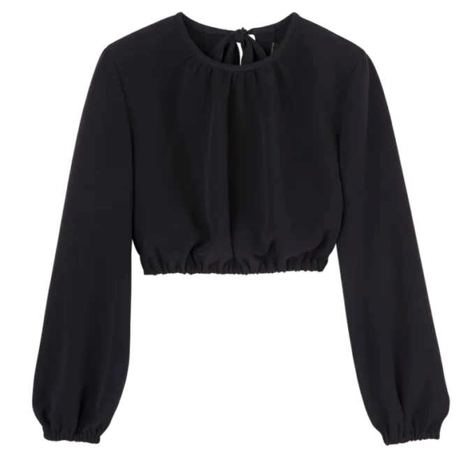 Black – Crepe Top