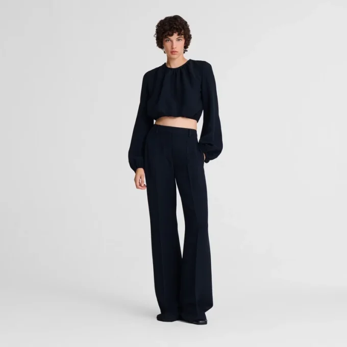 Black – Crepe Top