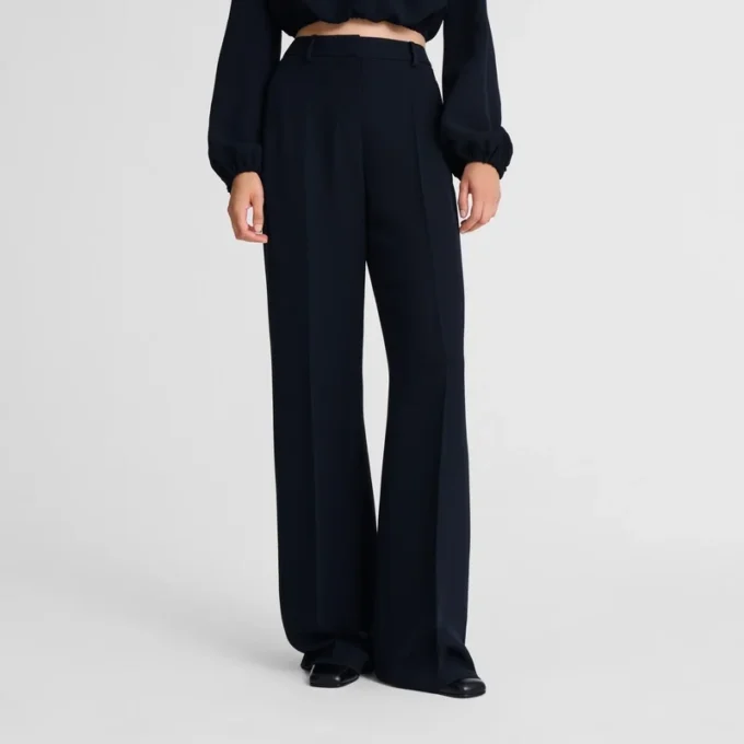 Black – Crepe Trousers