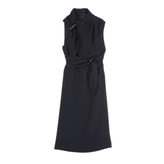 Black – Fluid crepe Dress