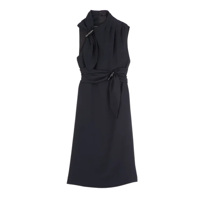 Black – Fluid crepe Dress