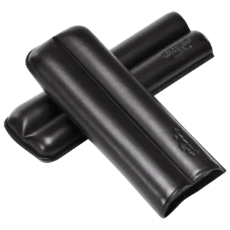 Black – Leather Cigars case