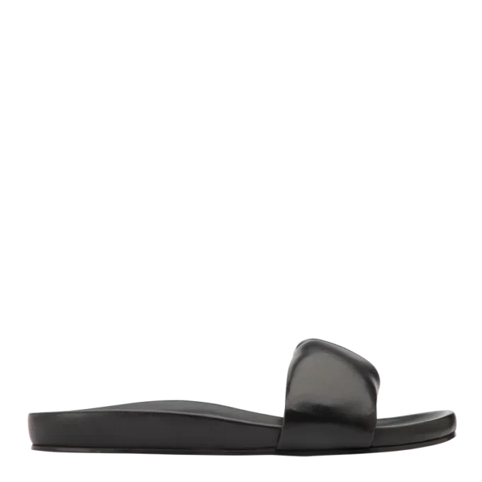 Black – Leather Roseau Mules