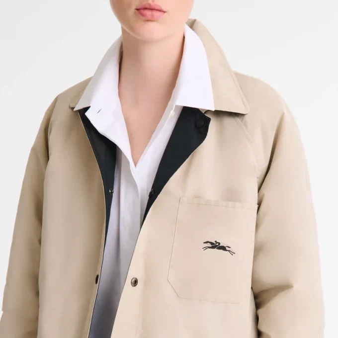 Black/Paper – Technical taffeta Padded blouson