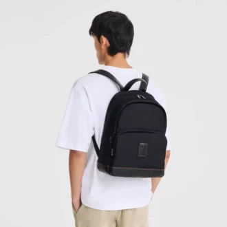Black – Recycled canvas Boxford Backpack