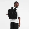 Black – Recycled canvas Boxford Backpack