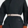 Black – Technical taffeta Kimono jacket