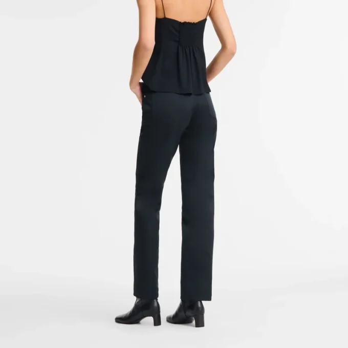 Black – Techno satin Trousers