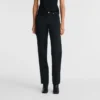 Black – Techno satin Trousers