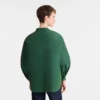 British Green – Technical taffeta Kimono jacket