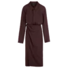 Burgundy – Crepe Dress