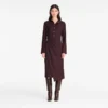 Burgundy – Crepe Dress