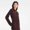 Burgundy – Crepe Dress
