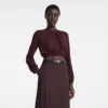 Burgundy – Crepe jersey Top