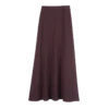 Burgundy – Crepe Midi skirt