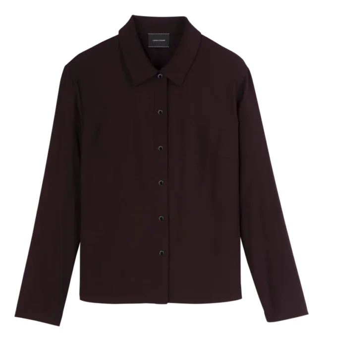 Burgundy – Crepe Shirt