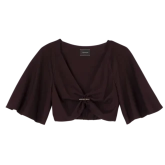Burgundy – Crepe Top