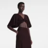 Burgundy – Crepe Top