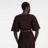 Burgundy – Crepe Top