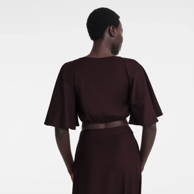Burgundy – Crepe Top