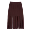 Burgundy – Knit Midi skirt