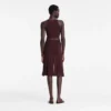 Burgundy – Knit Midi skirt