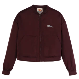 Burgundy – Satin Jacket
