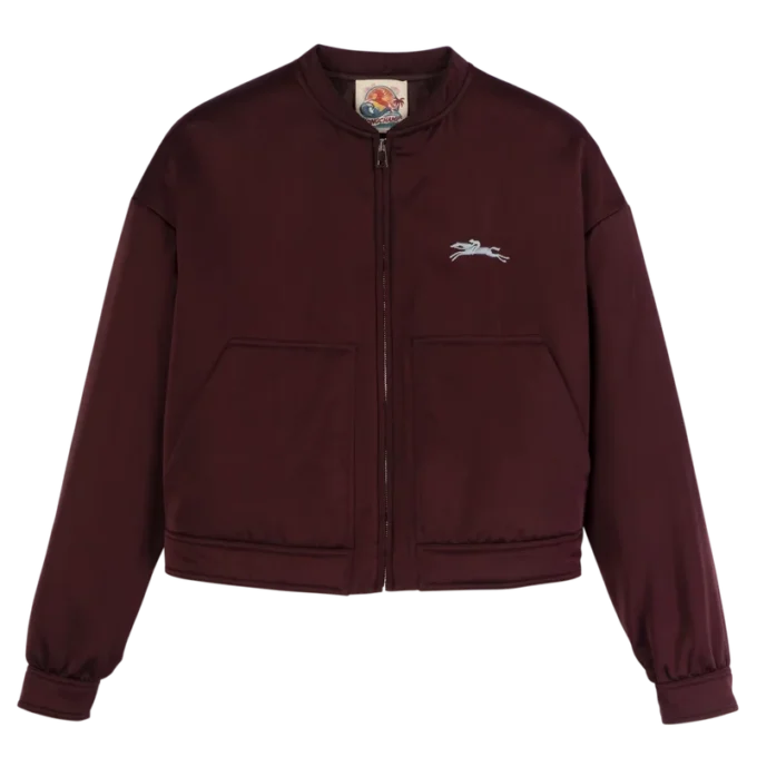 Burgundy – Satin Jacket