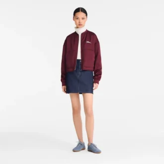 Burgundy – Satin Jacket