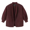Burgundy – Technical taffeta Kimono jacket