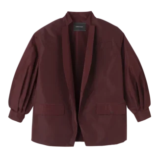 Burgundy – Technical taffeta Kimono jacket