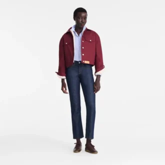 Burgundy – Water-repellent technical canvas Jacket