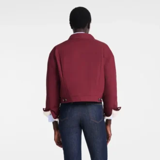 Burgundy – Water-repellent technical canvas Jacket