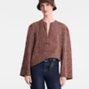 Cashew – Jacquard cotton Blouse