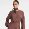 Cashew – Jacquard cotton Dress
