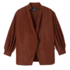 Chestnut – Technical taffeta Kimono jacket