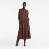 Coffee – Knit High neck sweater