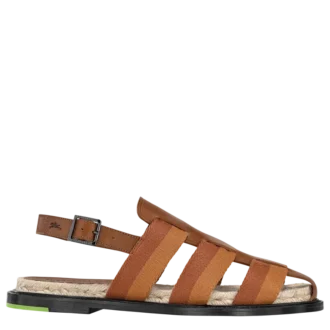 Cognac – Leather Shadow Sandals