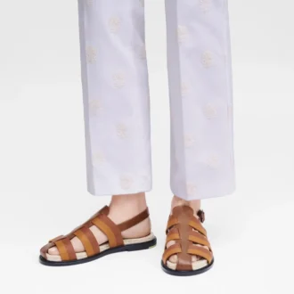 Cognac – Leather Shadow Sandals