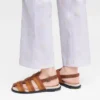 Cognac – Leather Shadow Sandals