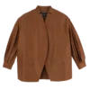 Cognac – Technical taffeta Kimono jacket
