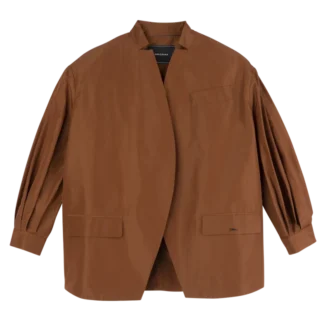 Cognac – Technical taffeta Kimono jacket